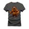 Camiseta Plus Size Unissex Algodão Estampada Premium Confortável Urso - Grafite - Marca Nexstar