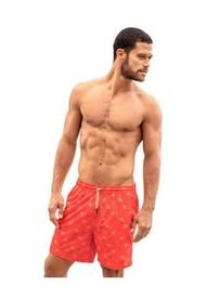 Masculino Swimwear Pantaloneta Multicolor LEO 505041