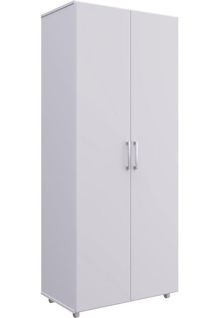 Armário Multiuso C/ Rodízios 02 Portas Branco Completa Móveis - Marca Completa Móveis
