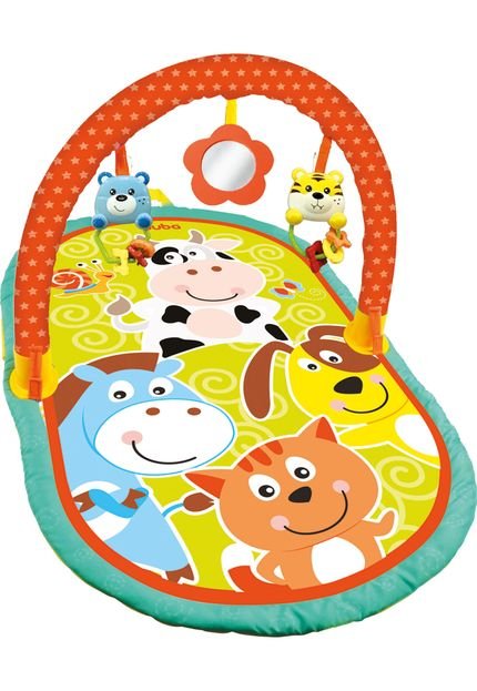 Tapete Atividades Baby - Animais Buba Laranja - Marca Buba Toys