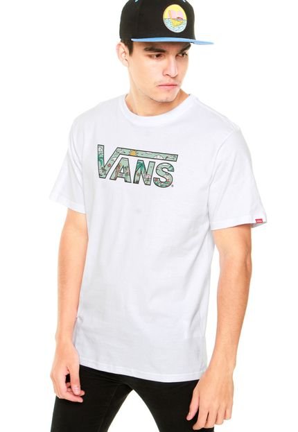 Camiseta Vans Classic Logo Fill Party Tr Branca - Marca Vans