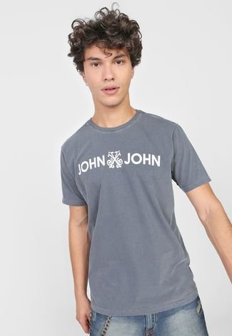 Camiseta John John Logo Grafite - Compre Agora