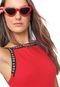 Body Roxy Easy Come Stripe Vermelho - Marca Roxy