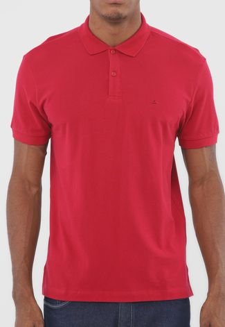 Camisa Polo Aramis Reta Logo Rosa