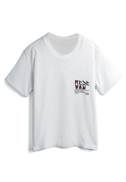 Camiseta Reserva Mini Menino Escrita Branca - Marca Reserva Mini