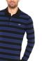 Camisa Polo Lacoste Regular Fit Listrada Preta/Azul - Marca Lacoste