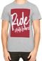 Camiseta Ride Skateboard 35327RC Cinza - Marca Ride Skateboard
