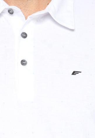 Camisa Polo Ellus Geométrica Branca