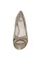 Peep Toe Textura Dourado - Marca Capodarte