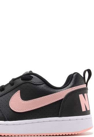 Tênis Nike Court Borough Preto/Rosa