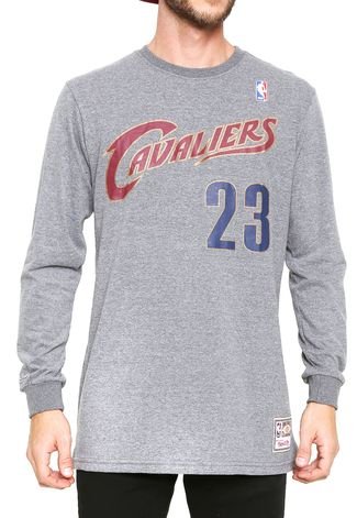 Camiseta Mitchell & Ness Cleveland Cavaliers Cinza