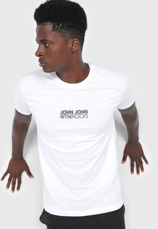 Camiseta John John Masculina Regular Stronger Branca - Branco