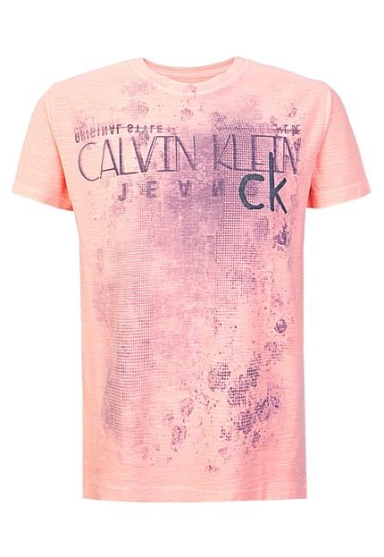 Camiseta Calvin Klein Kids Coral - Marca Calvin Klein Kids