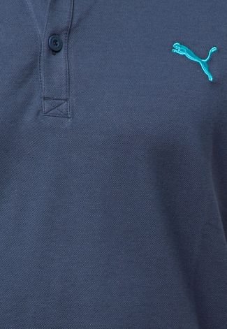 Camisa Polo Puma Foundation Azul