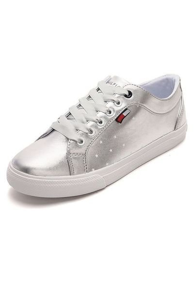 Tenis Lifestyle Plateado Tommy Hilfiger Compra Ahora Dafiti