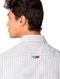 Camisa Tommy Jeans Masculina Striped Linen Blend Pocket Off-White Cinza - Marca Tommy Jeans