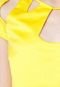Vestido Tantan Recortes Amarelo - Marca Tantan