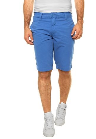 Bermuda Sarja Calvin Klein Jeans Bolso Azul