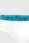 Kit 2pçs Cueca Calvin Klein Underwear Slip Logo Preta/Branca - Marca Calvin Klein Underwear