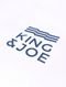 Camiseta King & Joe Masculina Slim Basic Blue Logo Branca - Marca King & Joe