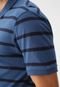 Camisa Polo Hering Reta Listrada Azul-Marinho - Marca Hering