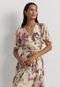 Vestido Lauren Ralph Lauren Curto Floral Bege - Marca Lauren Ralph Lauren