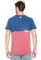 Camiseta Hang Loose Especial Deepdye Azul/Rosa - Marca Hang Loose