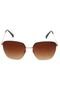Óculos de Sol Polo London Club Geométrico Dourado - Marca PLC