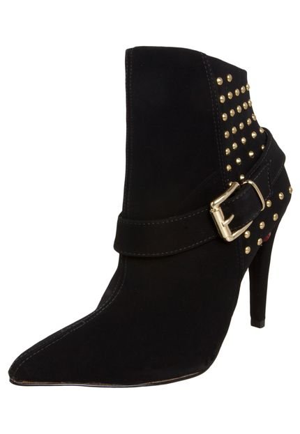 Ankle Boot Crysalis Tira Hotfix Traseiro Preta - Marca Crysalis