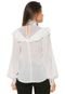 Blusa Charry Babados Off-White - Marca Charry