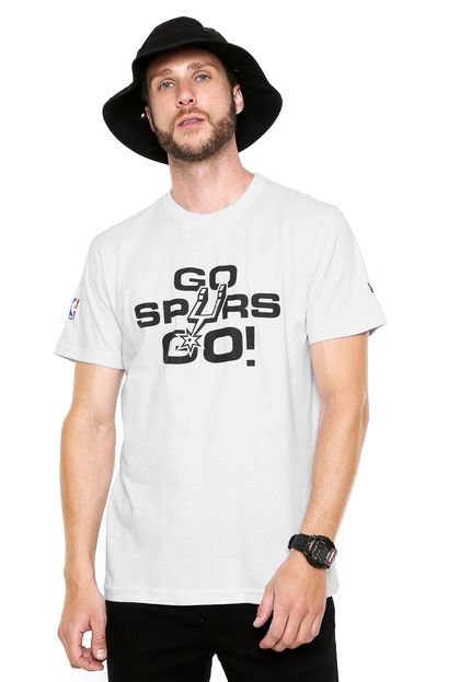 Camiseta New Era Playoffs Go Spurs Go Branca - Marca New Era