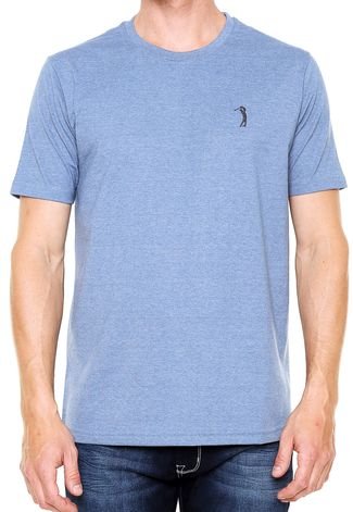 Camiseta Aleatory Bordado Azul