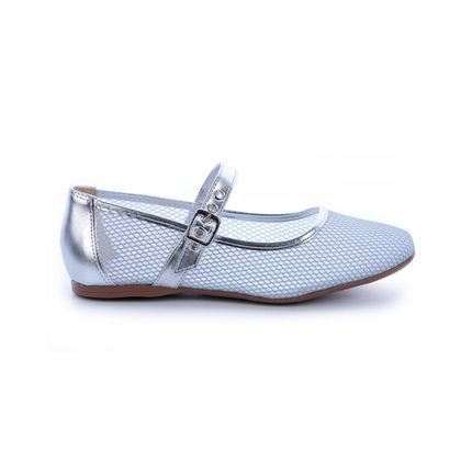 Sapatilha Ariel Tela Prata Prata - Marca Damannu Shoes