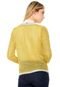 Cardigan Disparate Tricot Metalizado Amarelo - Marca Disparate