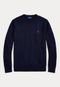 Suéter Tricot Polo Ralph Lauren Reta Logo Azul-Marinho - Marca Polo Ralph Lauren