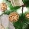 Bolinhas de Natal Douradas Arabesco Vazada 6cm 6 Peças - Casambiente - Marca Casa Ambiente