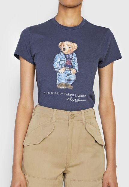 Camiseta Lauren Ralph Lauren Urso Azul - Marca Lauren Ralph Lauren