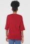 Blusa Finery London Textura Vermelha - Marca Finery London