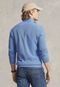Suéter Tricot Polo Ralph Lauren Zíper Azul - Marca Polo Ralph Lauren