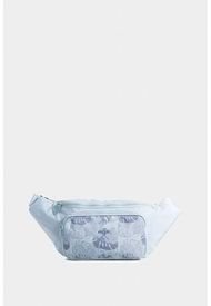 Riñonera Ficus Botanical En Textil Estampado Grande