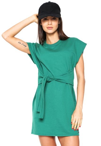 Vestido Colcci Curto Amarração Verde - Marca Colcci
