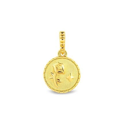 Pingente Life Medalha Bela Prata com Banho Ouro Amarelo - Marca Life by Vivara