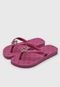 Chinelo Capodarte Infantil Monograma Roxo - Marca Capodarte