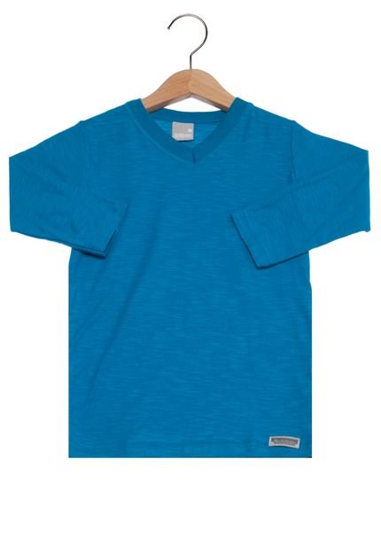 Camiseta Carinhoso Logo Infantil Azul - Marca Carinhoso