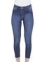 Calça Jeans Sawary Skinny Cropped Estonada Azul - Marca Sawary