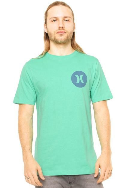 Camiseta Manga Curta Hurley Icon Krush Verde/Azul - Marca Hurley