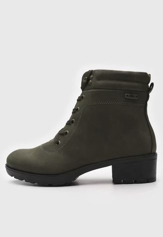 Bota Coturno Mooncity Cano Baixo Verde