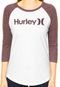Camiseta Hurley Raglan One & Only Branco/Roxo - Marca Hurley