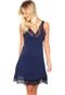 Vestido Fiya Lady Curto Renda Azul-Marinho - Marca Fiya Lady