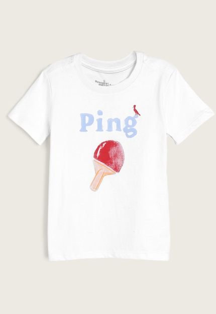 Camiseta Infantil Reserva Mini Ping Branca - Marca Reserva Mini